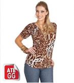 Túnica Animal Print em Jersey